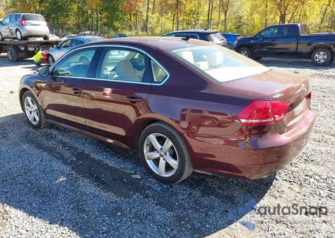 2012 Volkswagen Passat 2.5L Se from USA, damaged, VIN 1VWBP7A3XCC066870